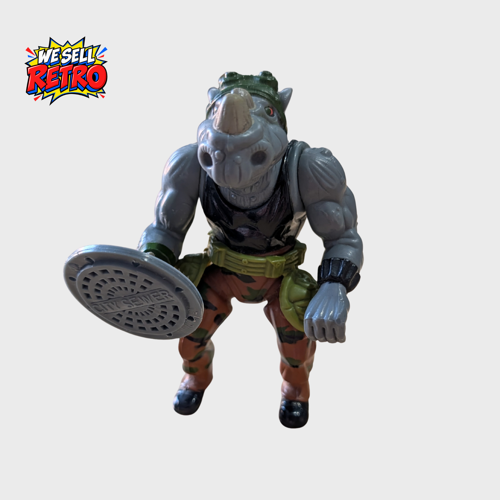 Rocksteady Vintage TMNT Action Figure – Teenage Mutant Ninja Turtles Rocksteady Vintage TMNT Action Figure – Teenage Mutant Ninja Turtles - Image 2
