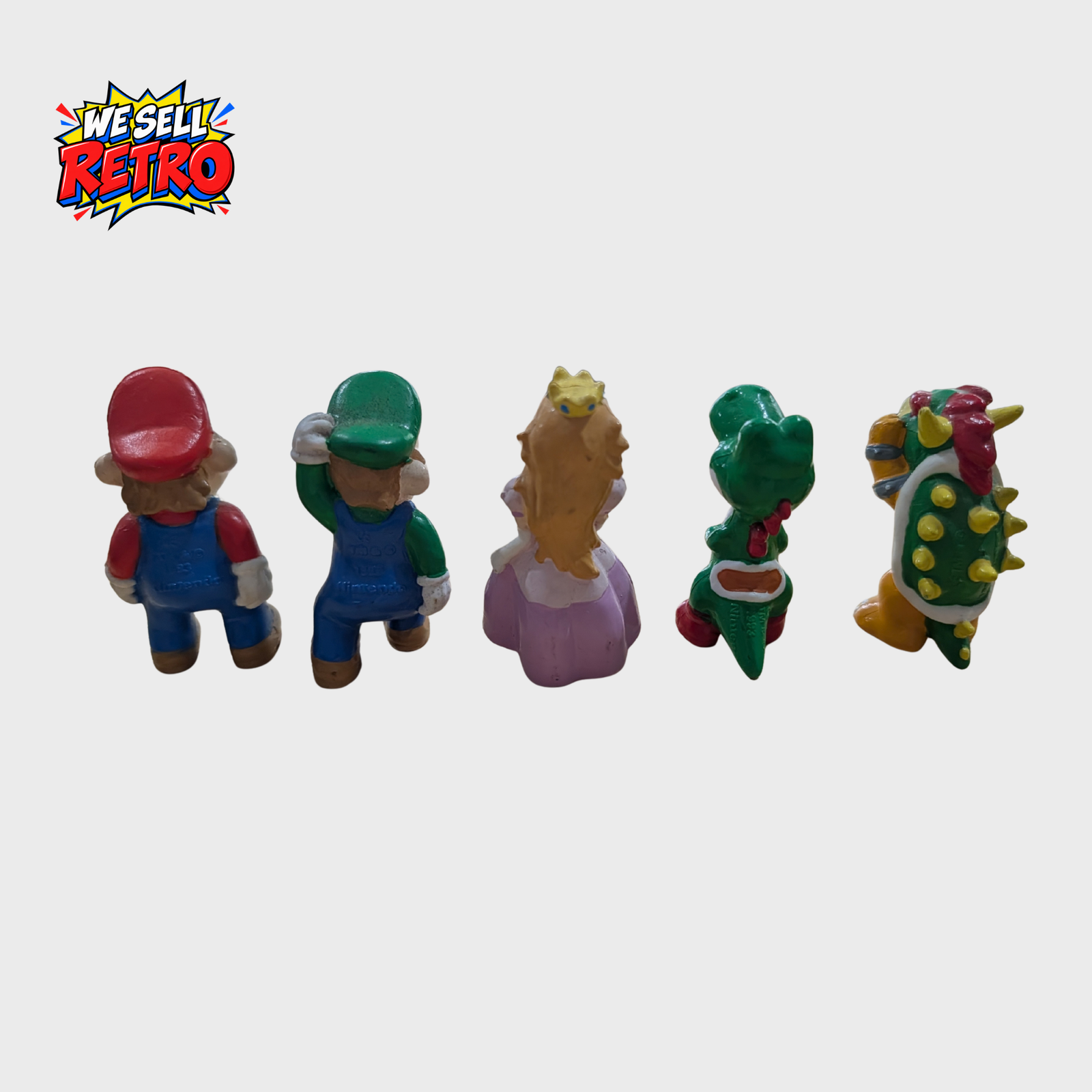 1993 Nintendo Super Mario Figures – Set of Five 1993 Nintendo Super Mario Figures – Set of Five – back of actual item