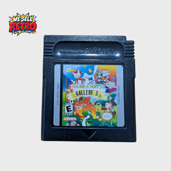 Game and Watch Gallery 3 USA Game Boy Color cartridge front label