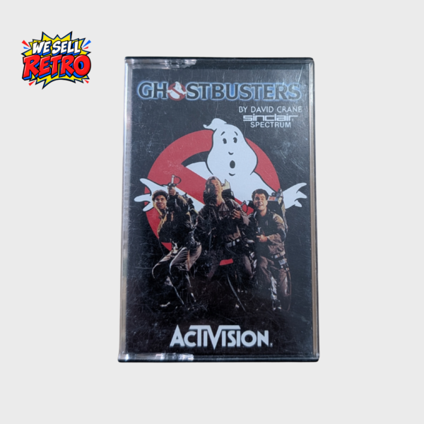 Ghostbusters – ZX Spectrum – Activision, front of the actual pre-owned cassette game