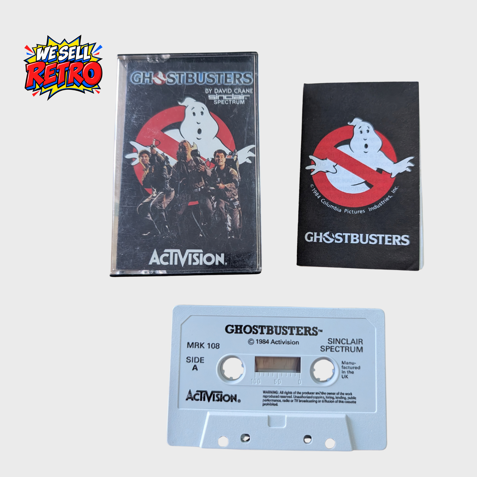 Ghostbusters – ZX Spectrum – Activision Ghostbusters – ZX Spectrum – Activision, cassette, case and instructions of the actual pre-owned cassette game