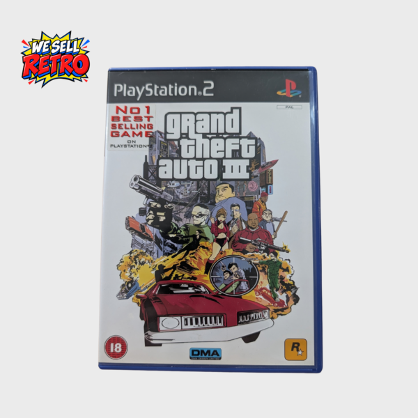 Grand Theft Auto III – PS2 – With Manual & Foldout Insert – front cover
