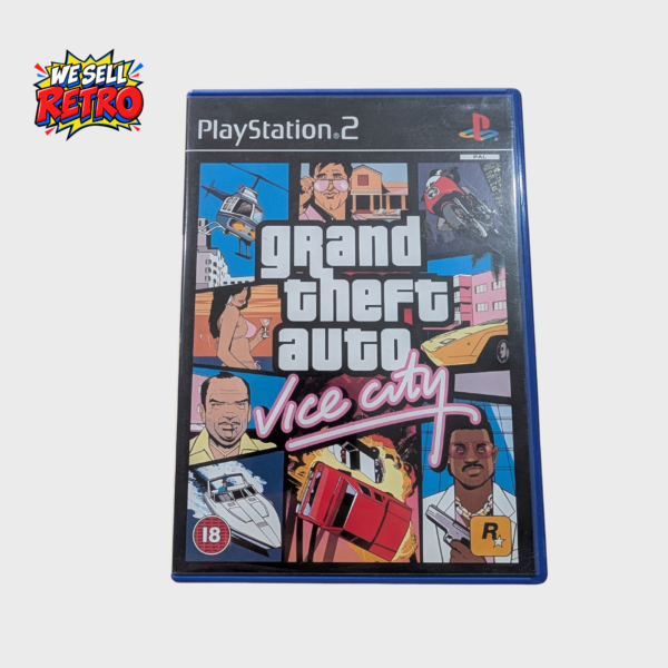 Home Grand Theft Auto: Vice City – PS2 – With Manual & Foldout Insert – front cover