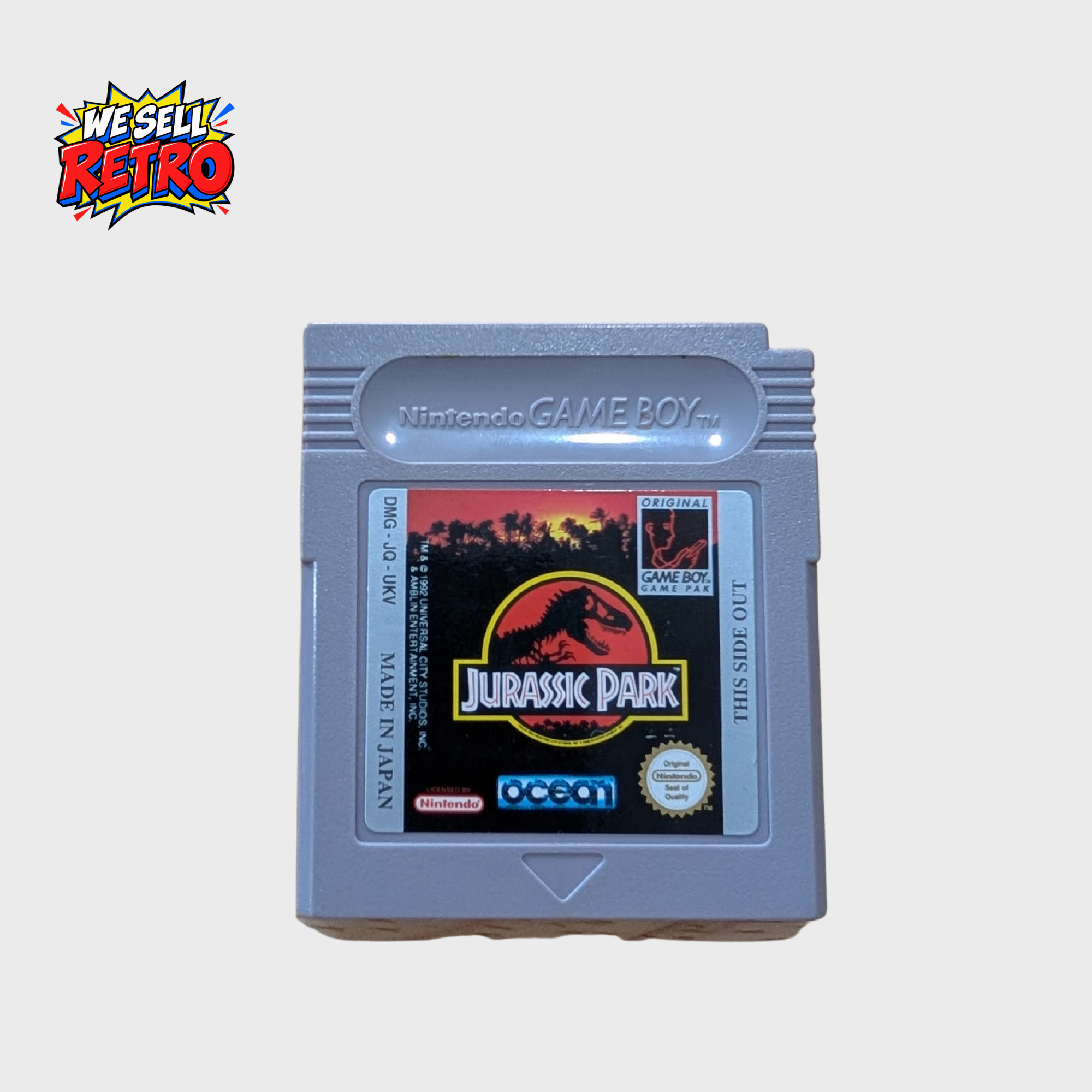Jurassic Park – Nintendo Game Boy – Cartridge Only – UKV Jurassic Park Ocean UKV Game Boy cartridge front label
