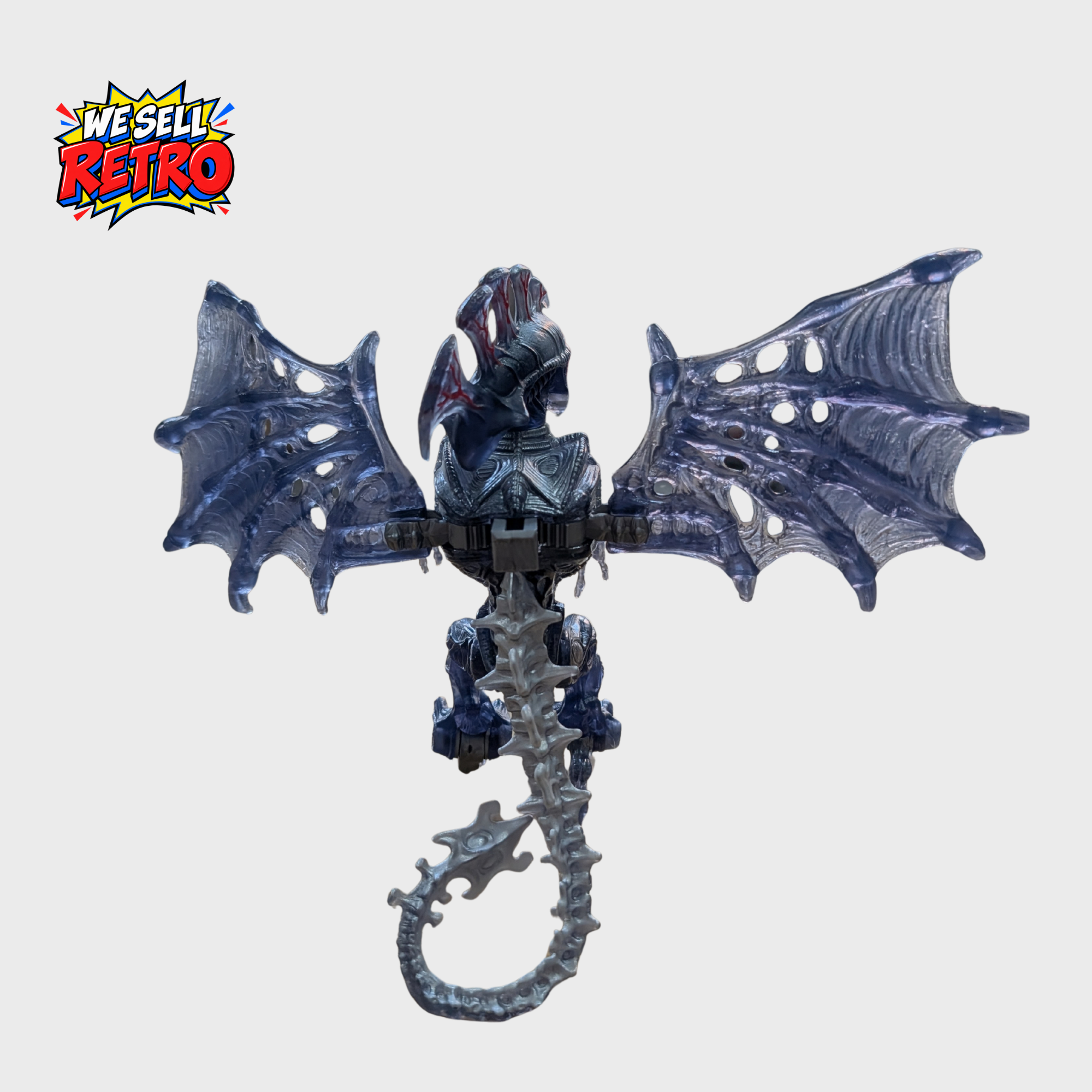 Kenner Aliens Flying Alien Queen Action Figure Kenner Aliens Flying Alien Queen rear view showing wings, back and tail