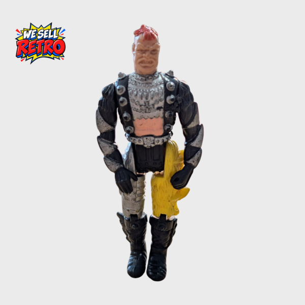 Front of Kenner M.A.S.K. Bruno Sheppard Stinger figure without mask