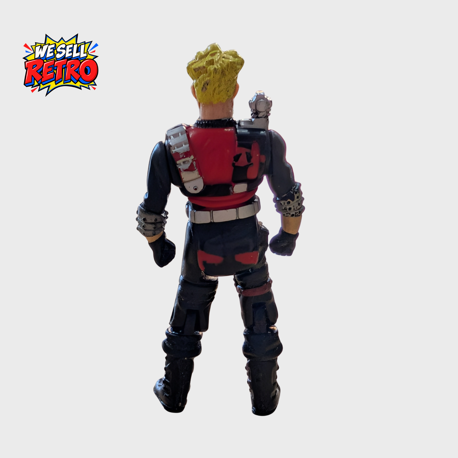 Kenner M.A.S.K. Floyd Malloy Vampire Action Figure – Figure Only Rear of Kenner M.A.S.K. Floyd Malloy Vampire figure without mask
