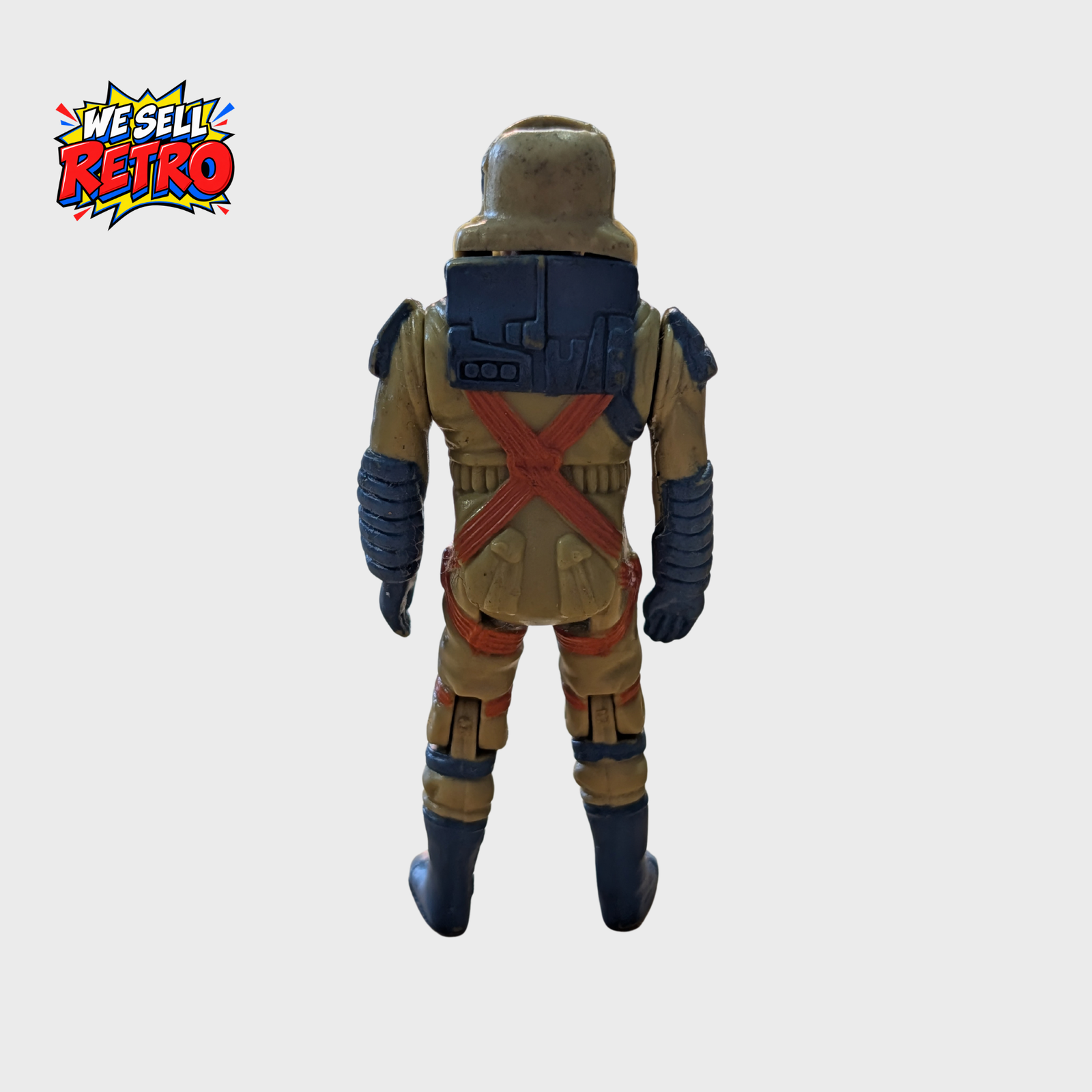 Kenner M.A.S.K. Julio Lopez Firefly Action Figure – With Streamer Mask Rear of Kenner Julio Lopez Firefly figure with Streamer mask fitted