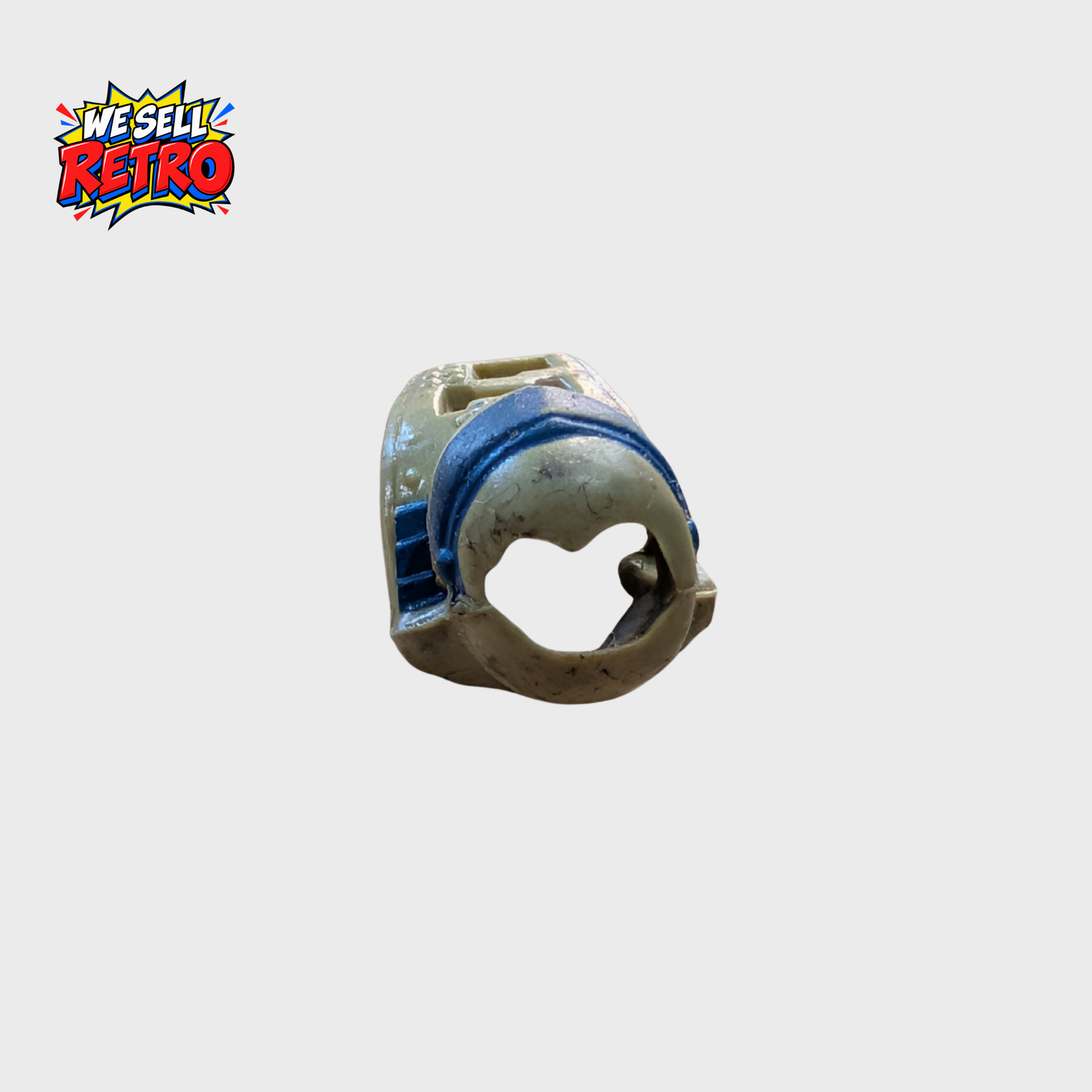 Kenner M.A.S.K. Julio Lopez Firefly Action Figure – With Streamer Mask Close view of the underside of Julio Lopez Streamer mask