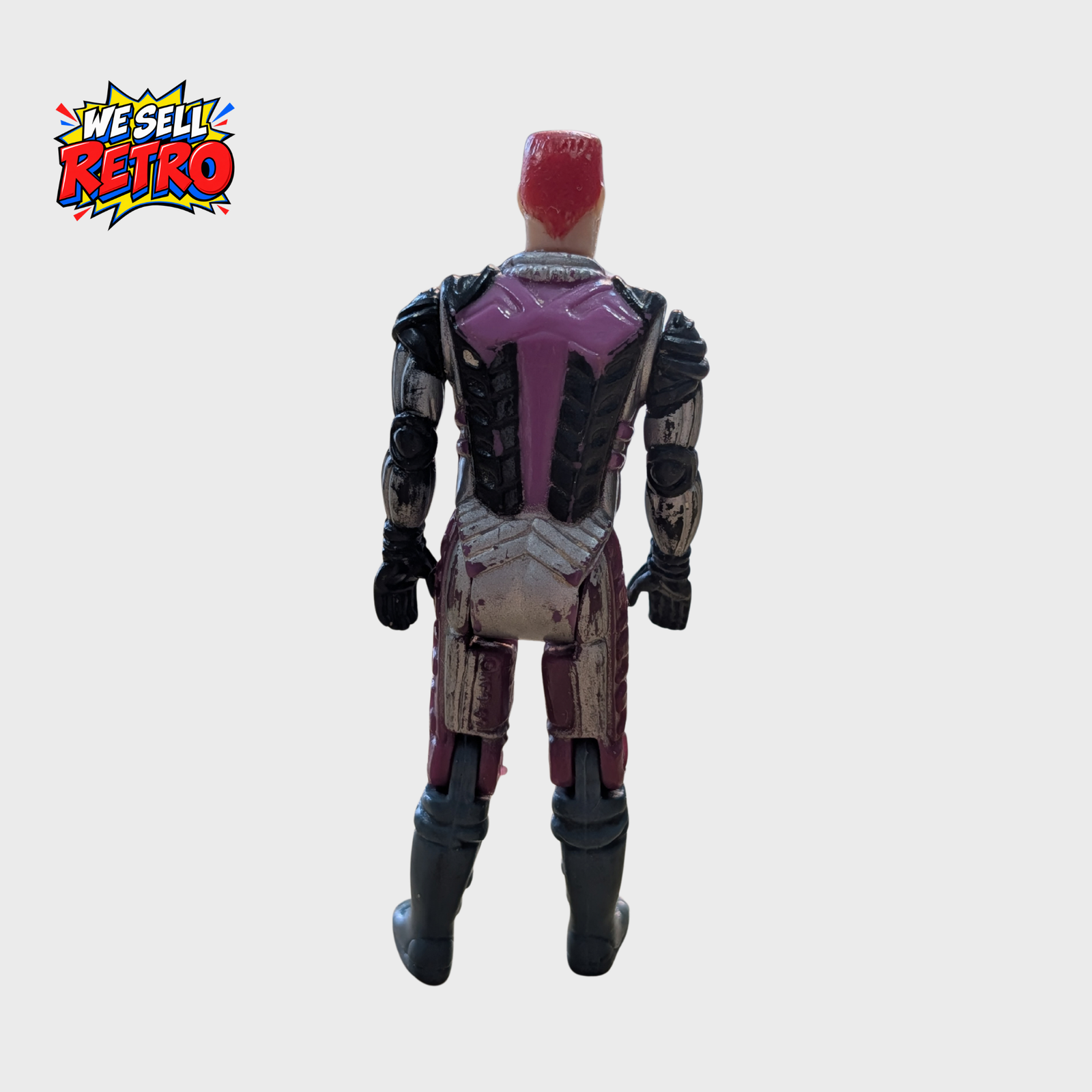 Kenner M.A.S.K. Lester Sludge Iguana Action Figure – Figure Only Rear of Kenner M.A.S.K. Lester Sludge Iguana figure without mask