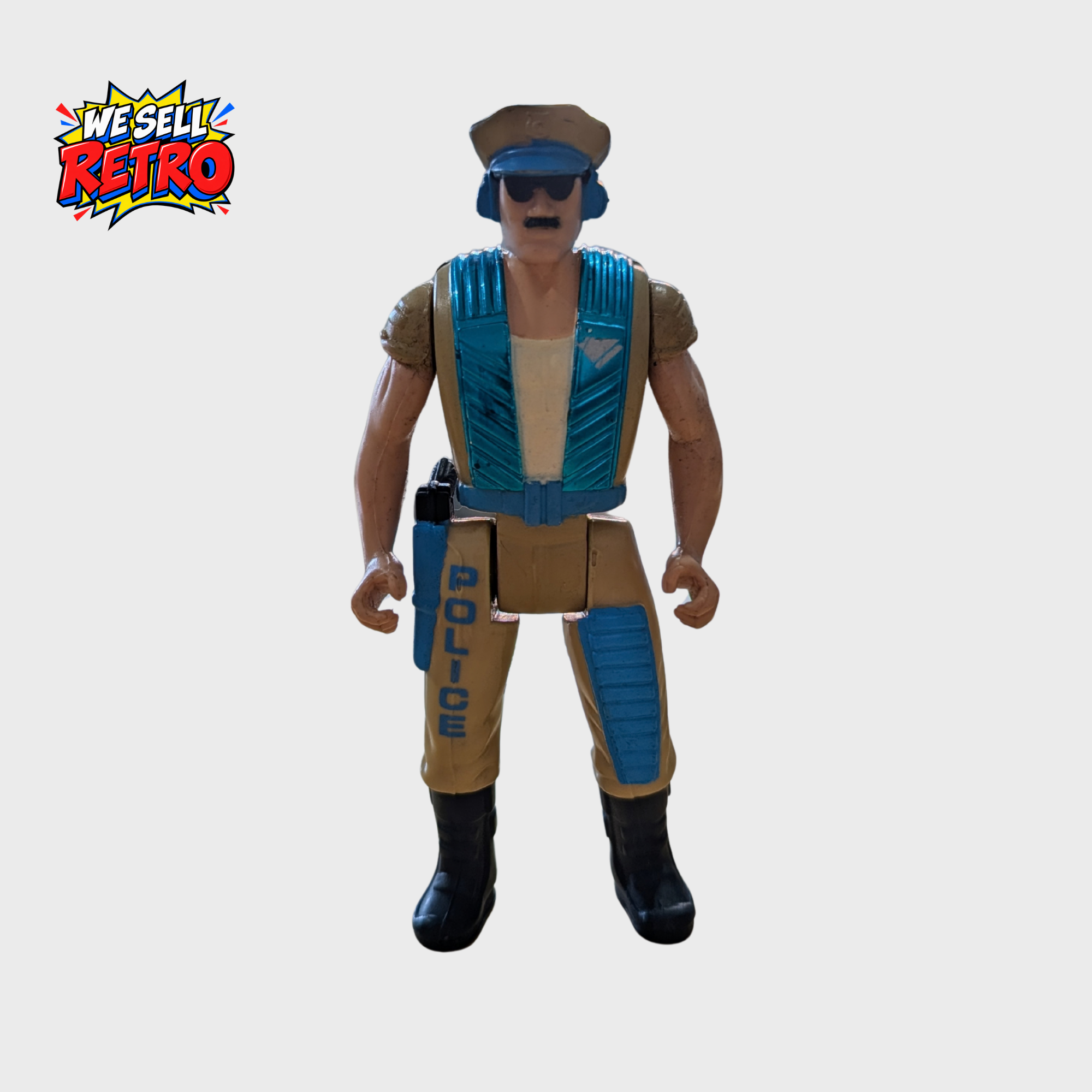Kenner RoboCop Ultra Police Ace Jackson Action Figure – Figure Only Kenner RoboCop Ultra Police Ace Jackson tan and blue action figure front