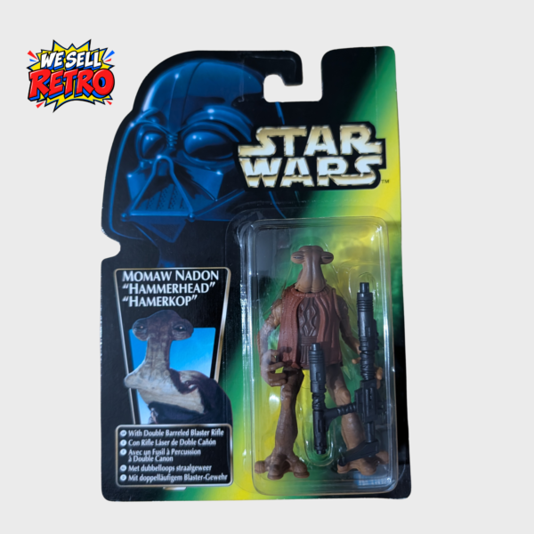 Kenner Star Wars Momaw Nadon Hammerhead carded figure – front of actual item