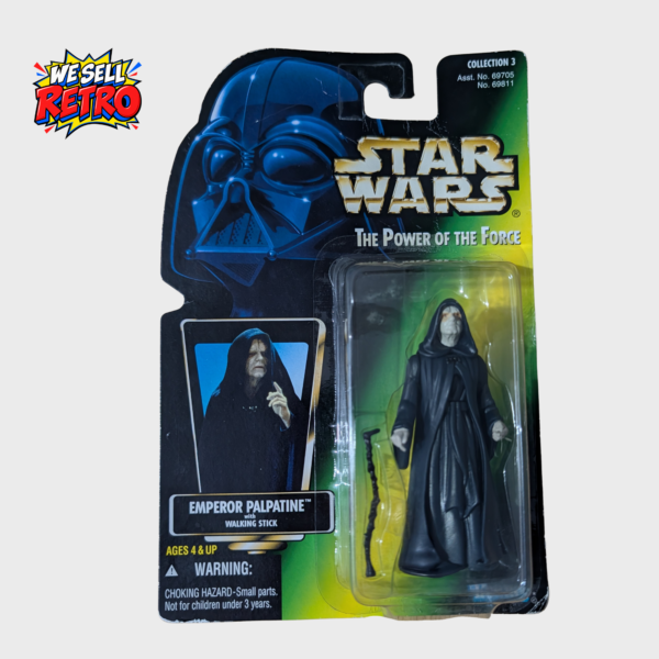 Home Kenner Star Wars Emperor Palpatine carded figure – front of actual item