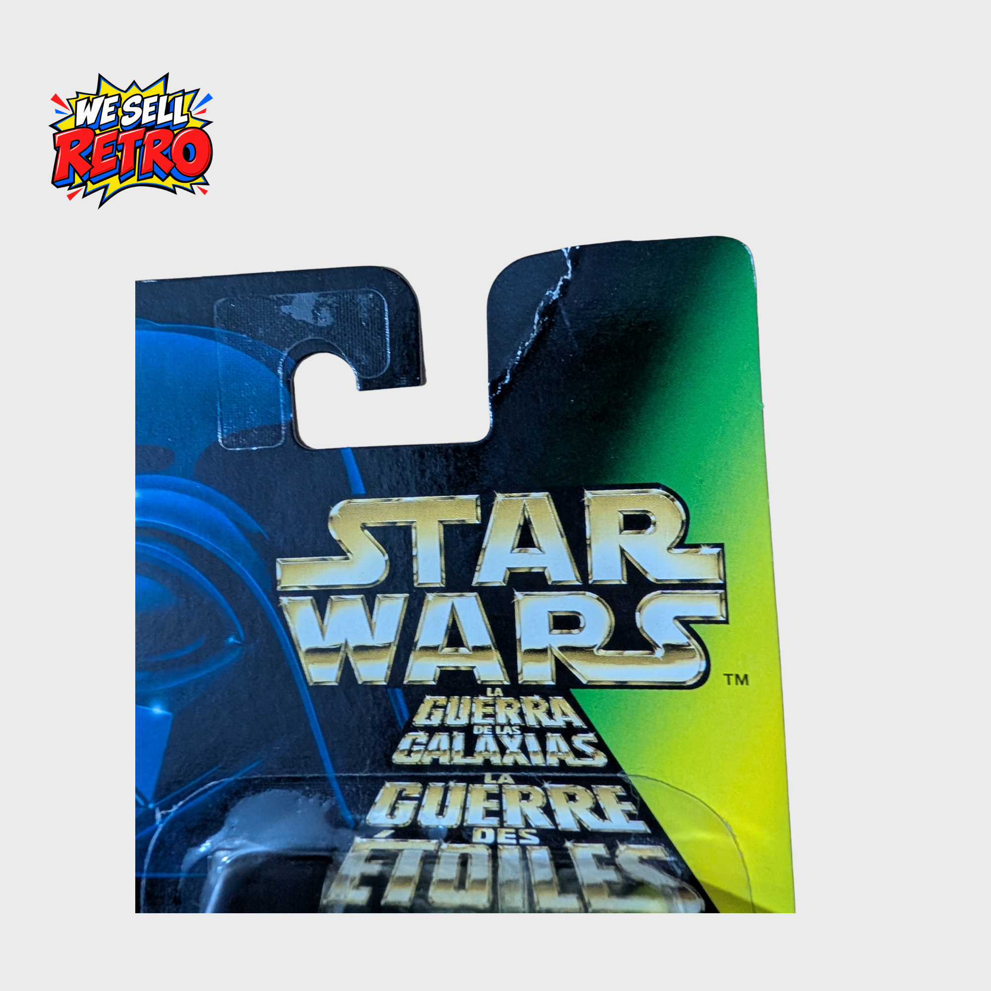 Kenner Star Wars Ponda Baba – Power of the Force – Carded Kenner Star Wars Ponda Baba carded figure – card crease detail of actual item