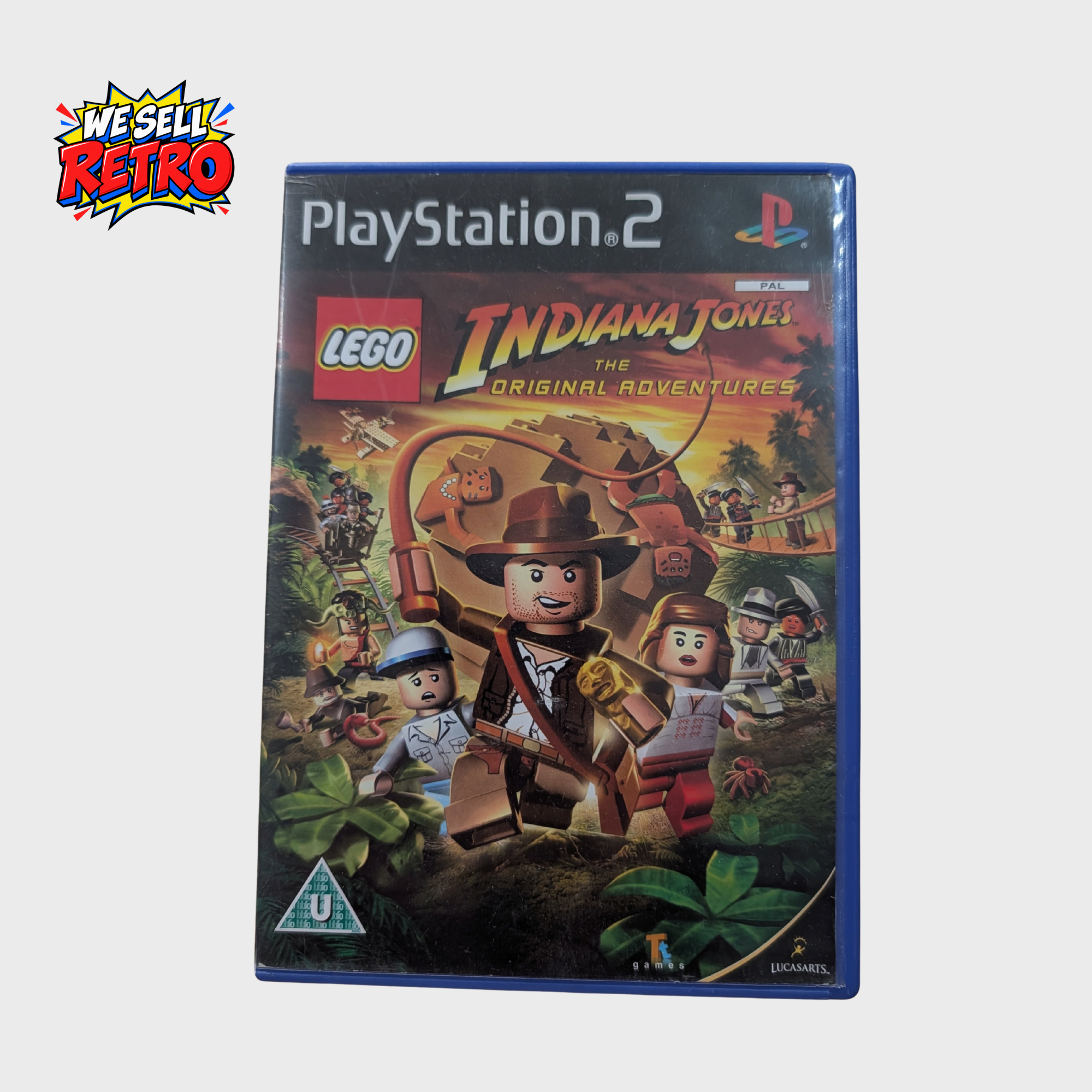 LEGO Indiana Jones PS2 The Original Adventures – With Manual LEGO Indiana Jones: The Original Adventures – PS2 – With Manual – front cover