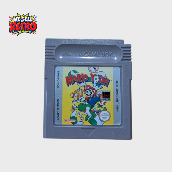 Mario and Yoshi Game Boy cartridge front with German NOE label