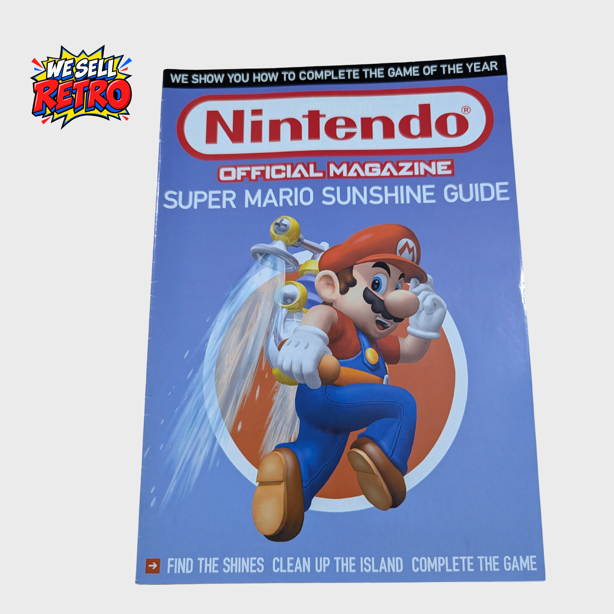 Nintendo Official Magazine Super Mario Sunshine Guide – GameCube Nintendo Official Magazine Super Mario Sunshine Guide – GameCube – actual front cover