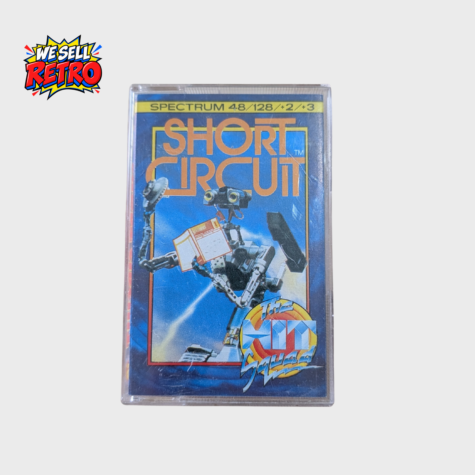 Short Circuit – ZX Spectrum – The Hit Squad Short Circuit for ZX Spectrum The Hit Squad cassette game front cover