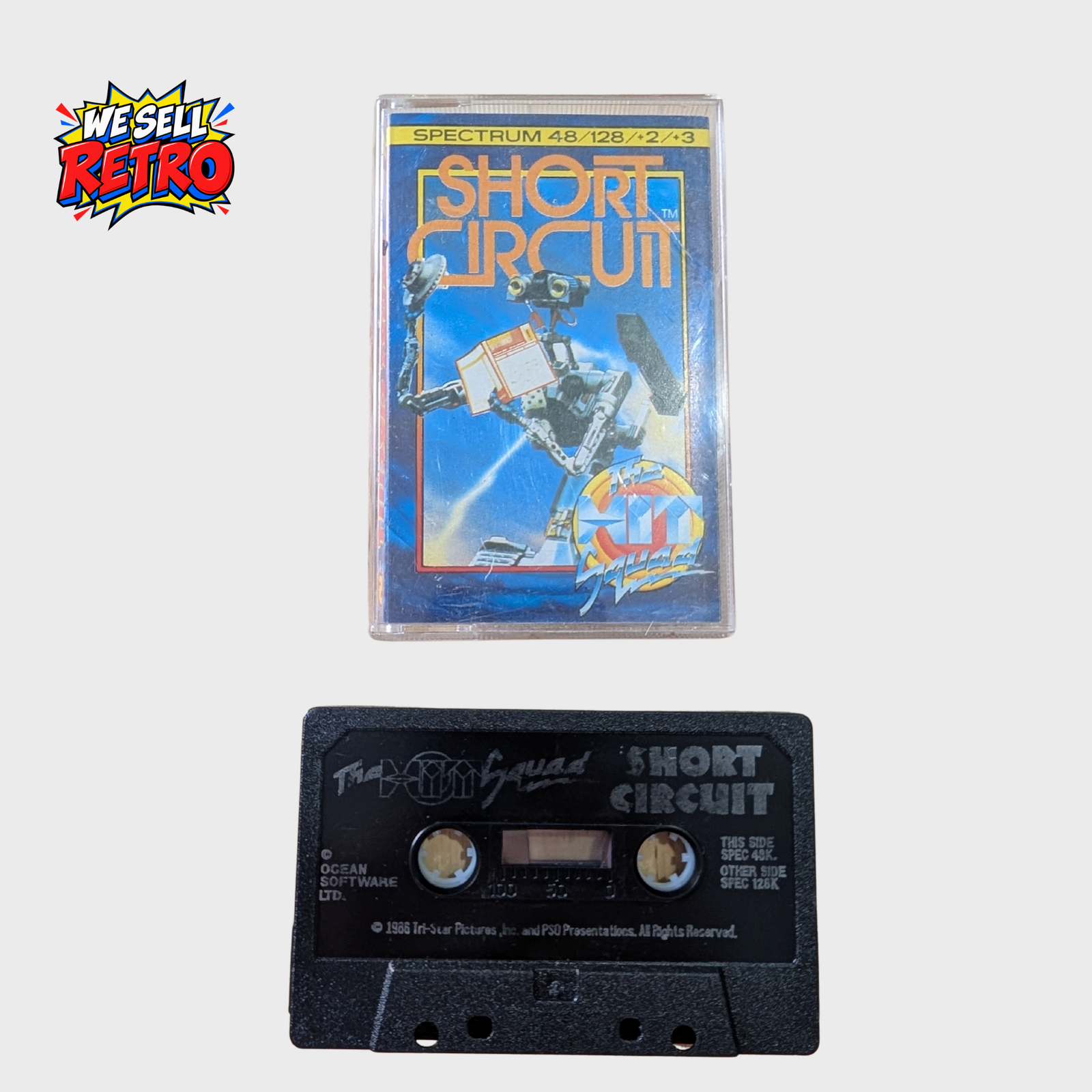 Short Circuit – ZX Spectrum – The Hit Squad Short Circuit for ZX Spectrum The Hit Squad game with original cassette