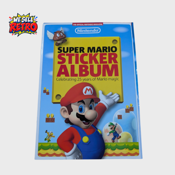 Super Mario Sticker Album – 25 Years of Mario Magic – With Four Sticker Sheets – actual front cover