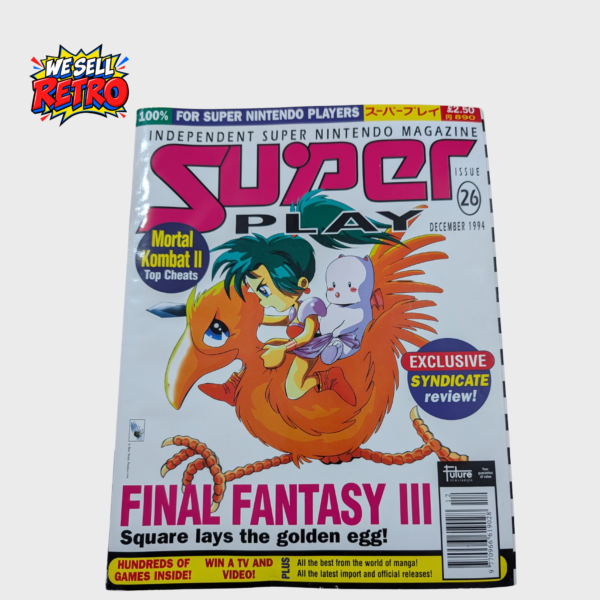 Super Play magazine issue 26, December 1994, Final Fantasy III front cover of the actual copy for sale