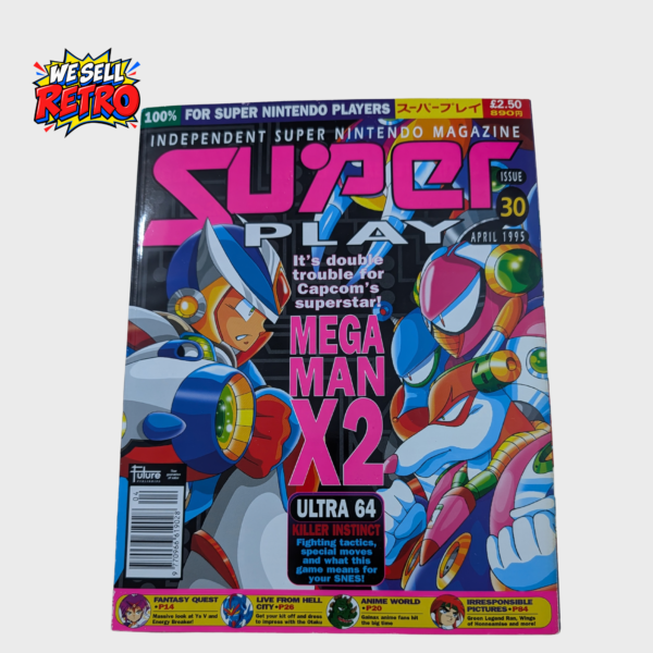 Super Play magazine issue 30, April 1995, Mega Man X2 front cover of the actual copy for sale