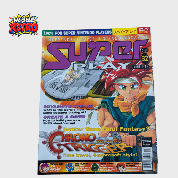 Super Play magazine issue 32, June 1995, Chrono Trigger front cover of the actual copy for sale