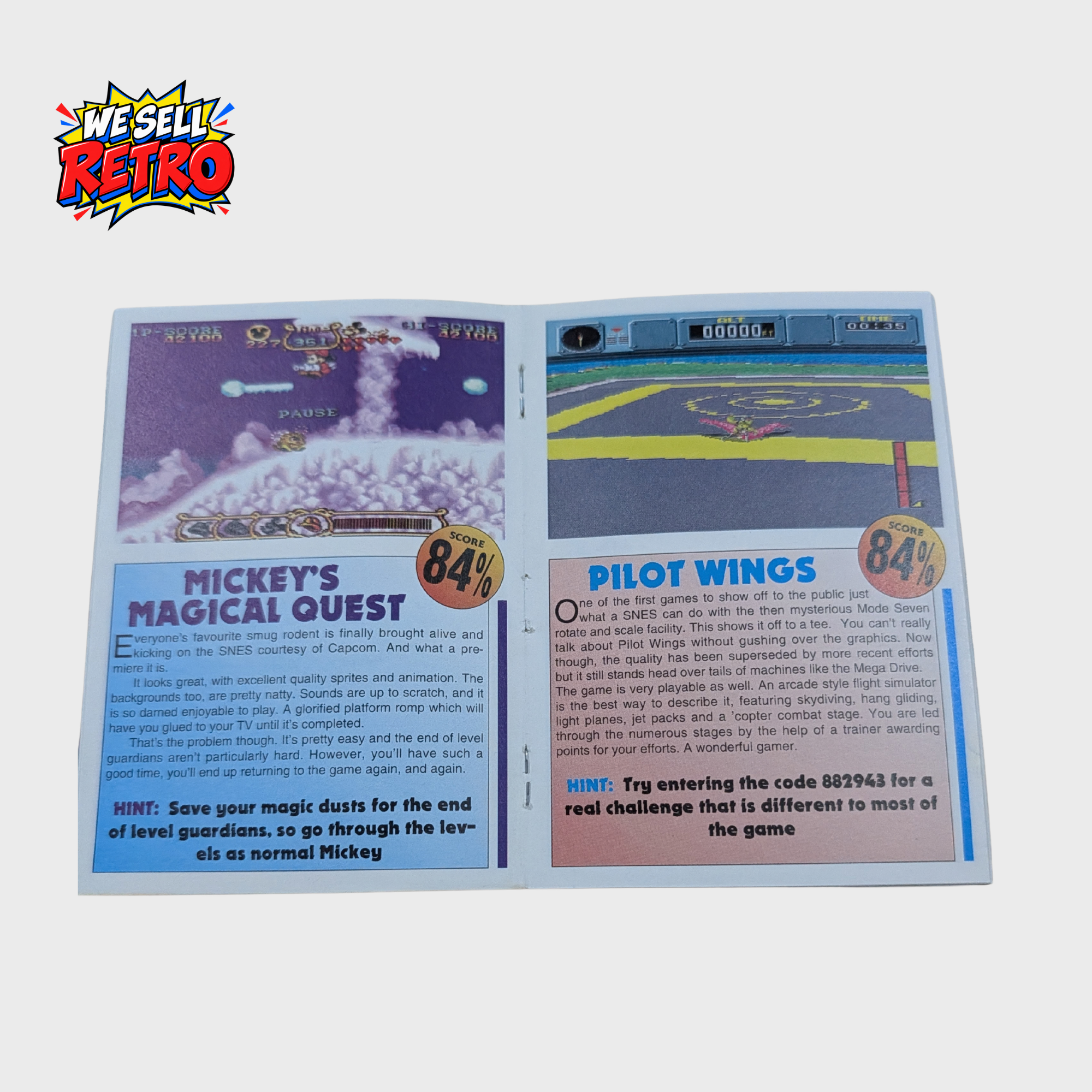 SuperPro A–Z of SNES Games – Book One – 1992 SuperPro A–Z of SNES Games – Book One – 1992 – actual interior review pages