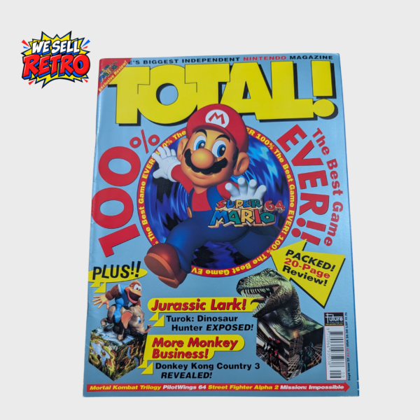 Total! Nintendo magazine issue 57, September 1996, Super Mario 64 Review front cover of the actual copy for sale