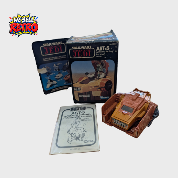 Actual vintage Kenner Star Wars AST-5 vehicle with box and original instructions